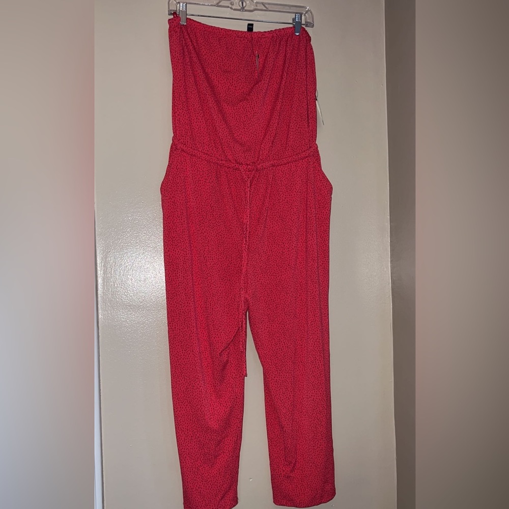 NWT strapless romper